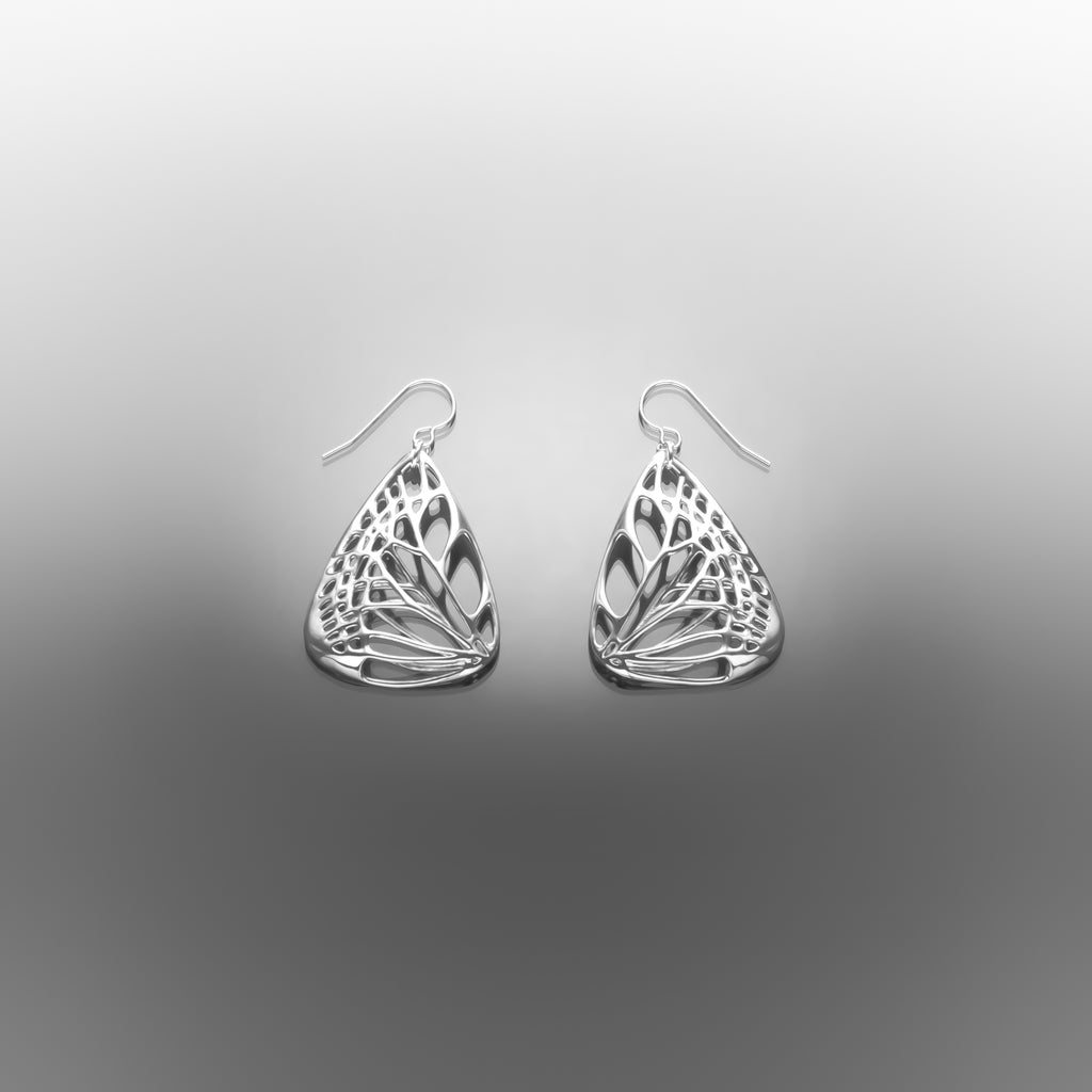 Large Butterfly Earrings in Metals