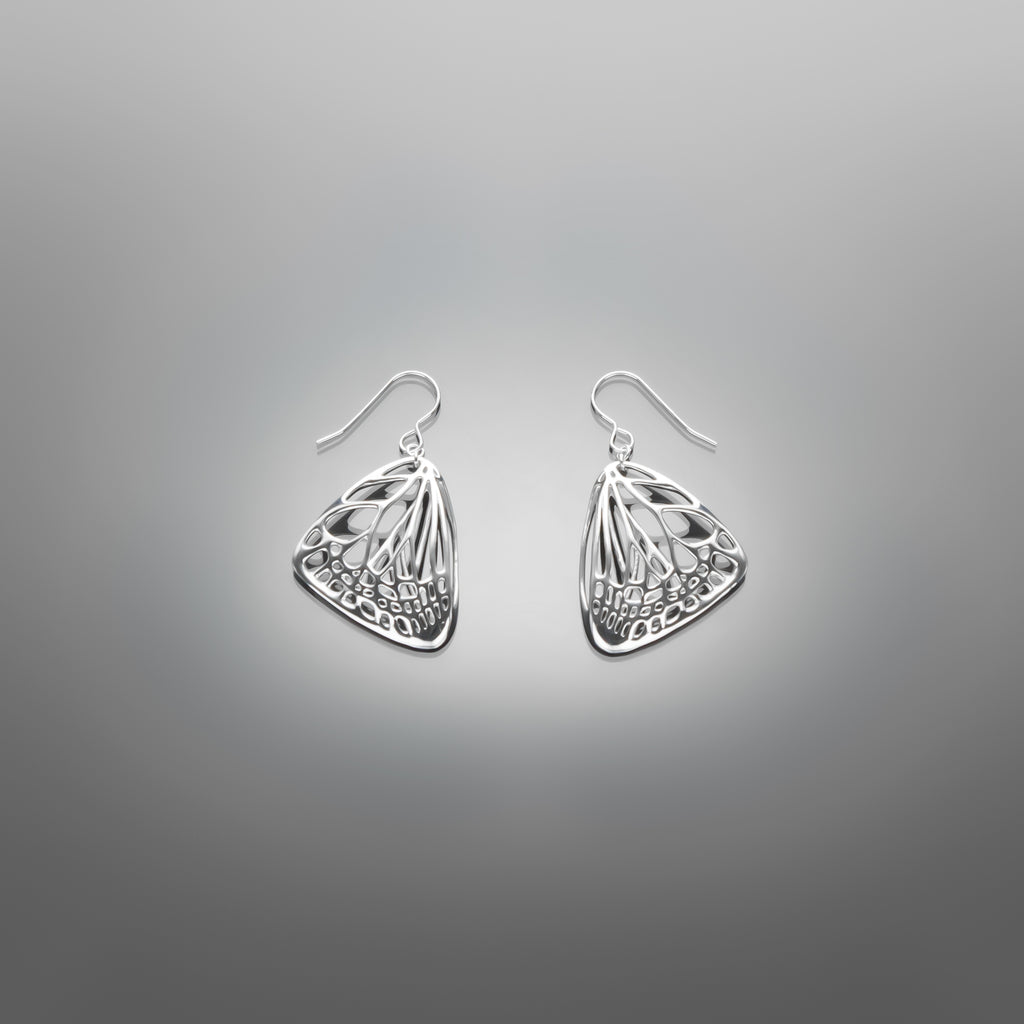 Small Butterfly Earrings in Metals